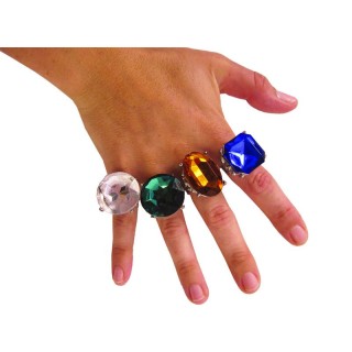 Bague fausse pierre précieuse