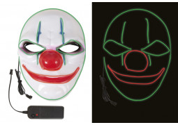 Masque adulte rigide clown lumineux