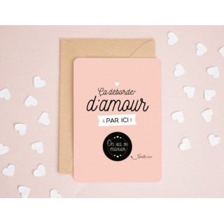 Carte à gratter On va se marier