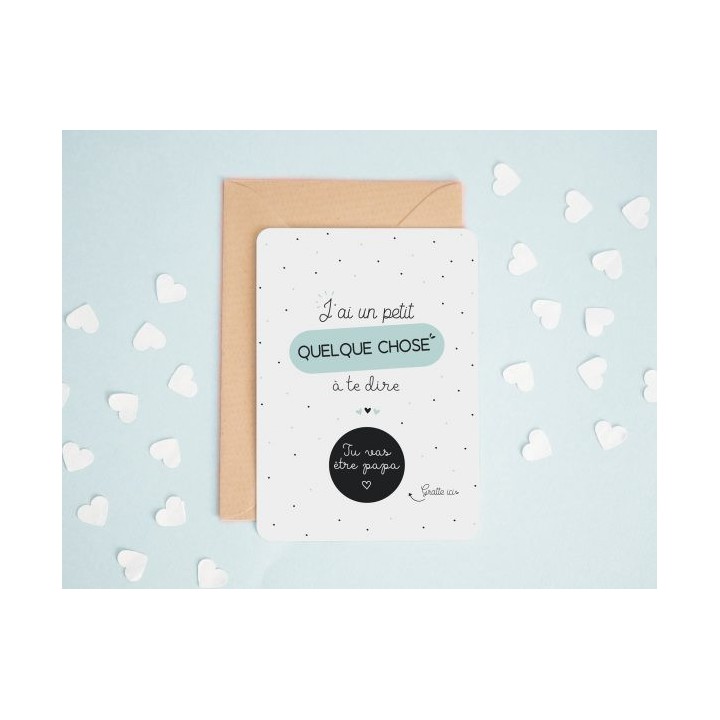 Carte à gratter Tu vas être papa - Articles de fête