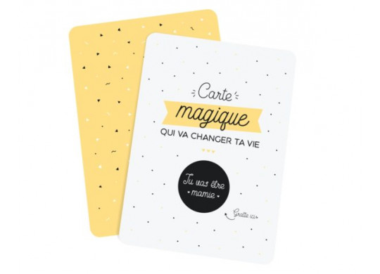 Carte à gratter Tu vas être mamie