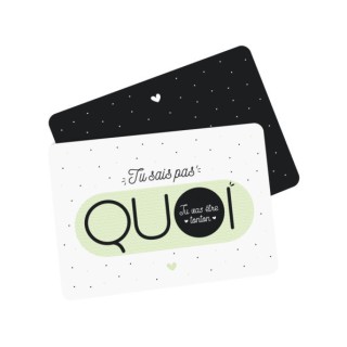 Carte à gratter Tu vas être tonton