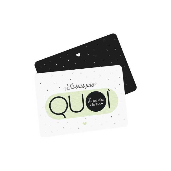 Carte à gratter Tu vas être tonton