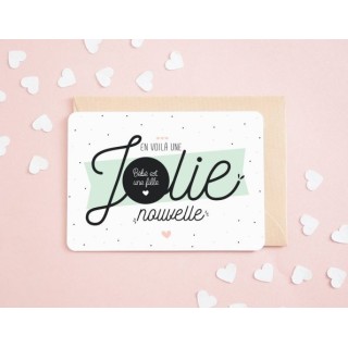 Carte à gratter Bébé est une fille