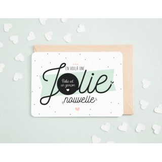Carte à gratter Bébé est un garçon