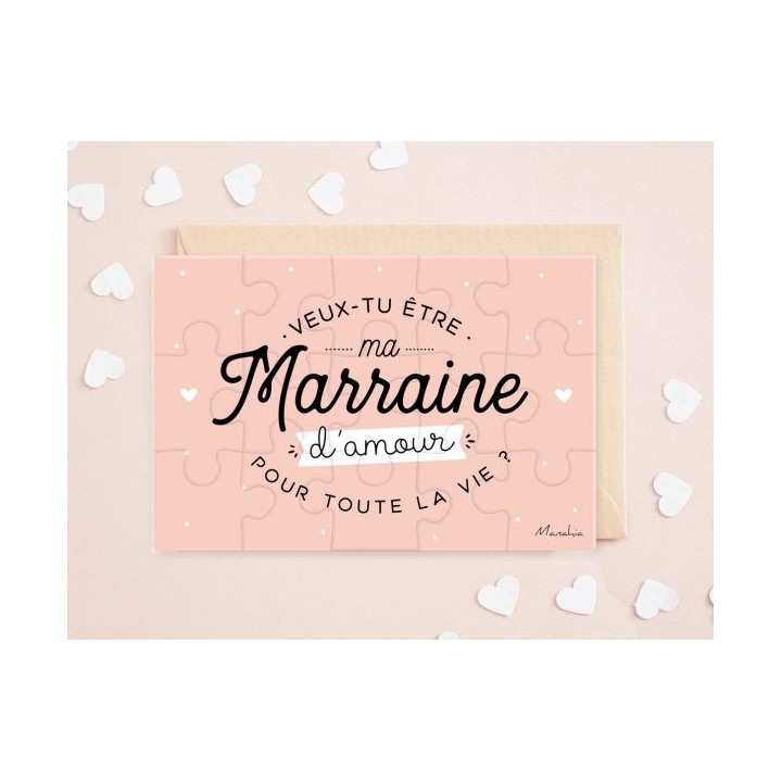 Puzzle Veux-tu être ma marraine ?