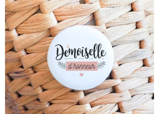 Badge demoiselle d'honneur