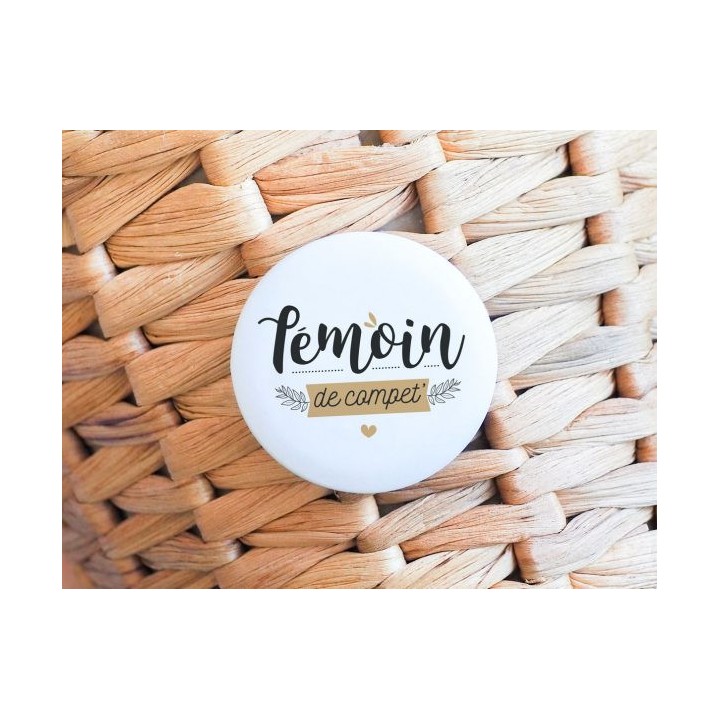 Badge Témoin de compet'