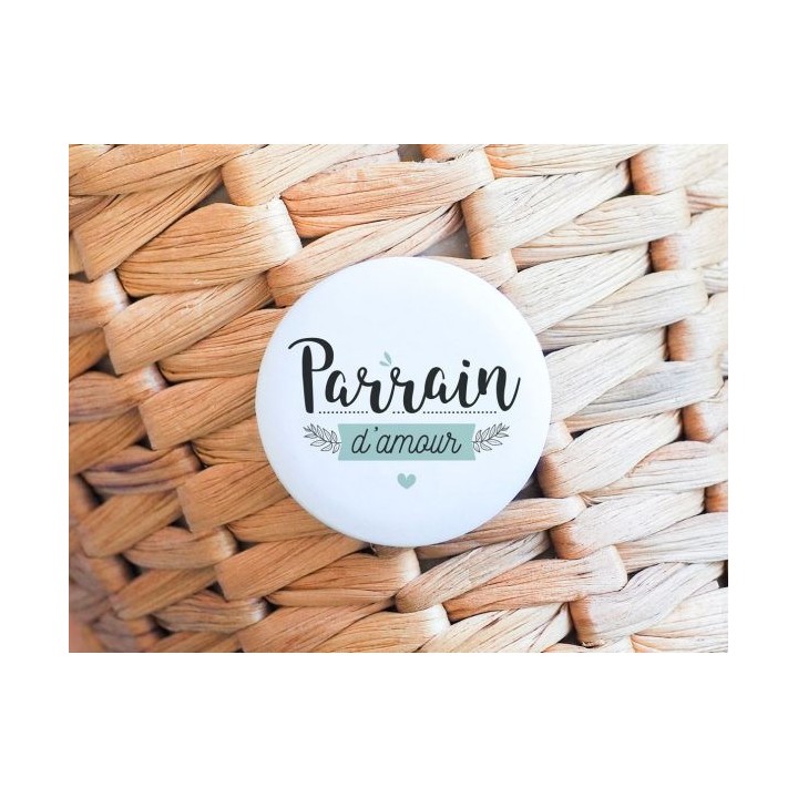Badge Parrain d'amour