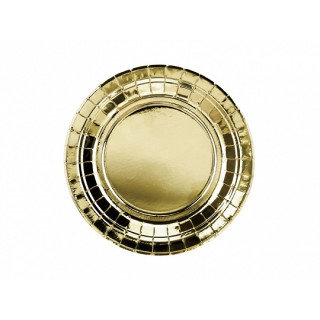 Assiette en carton or