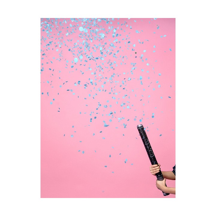 Canon à confettis Boy or girl ? Confettis bleues