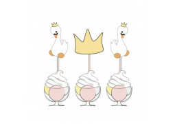 Cake topper Baby cygne