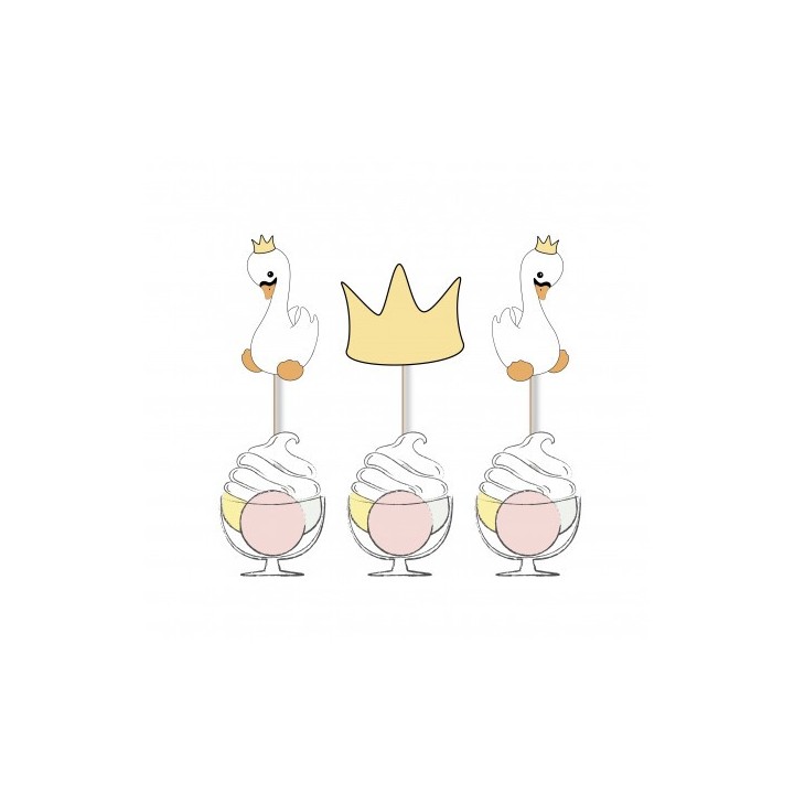 Cake topper Baby cygne