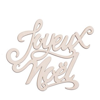Mot Joyeux Noël bois