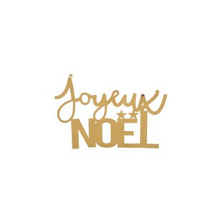 Lettres Joyeux Noël or - Décoration de Noël