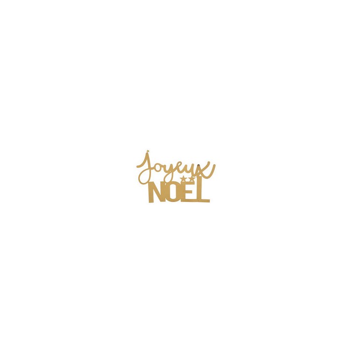 Lettres Joyeux Noël or - Décoration de Noël