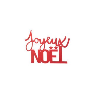 Lettres Joyeux Noël rouge