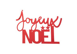 Lettres Joyeux Noël rouge