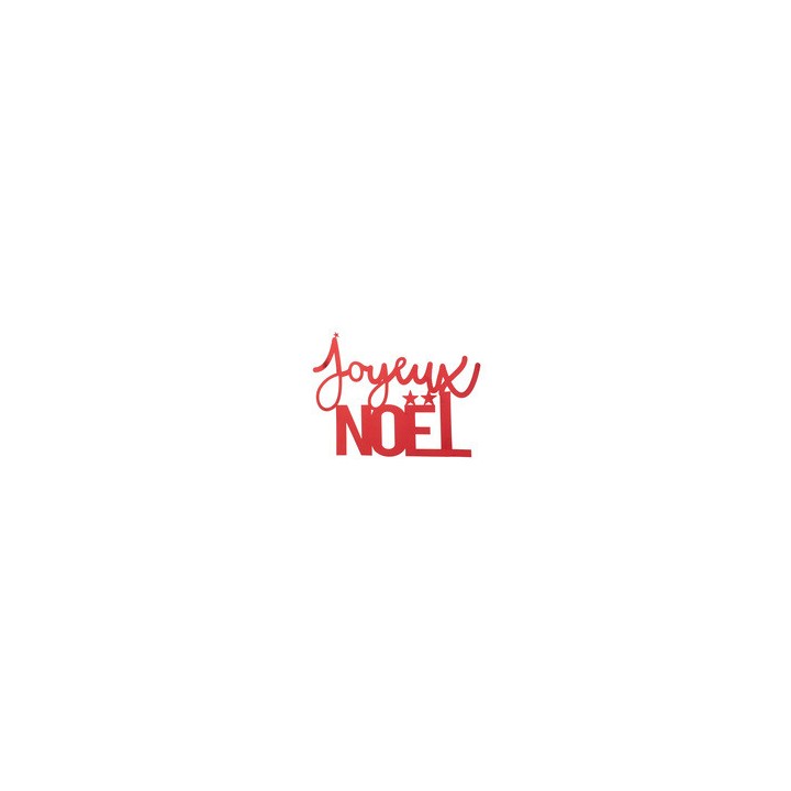 Lettres Joyeux Noël rouge