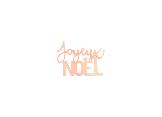 Lettres Joyeux Noël rose gold