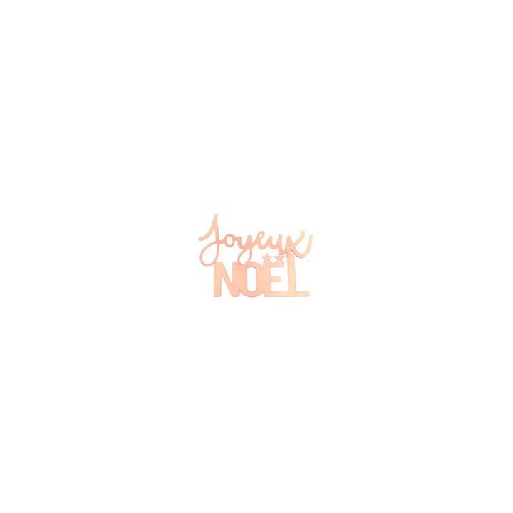 Lettres Joyeux Noël rose gold