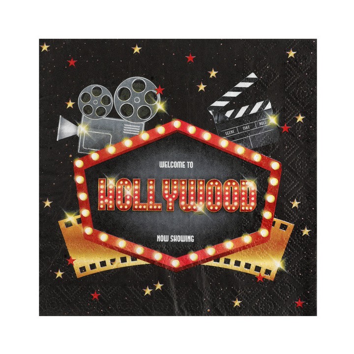 20 serviettes Hollywood