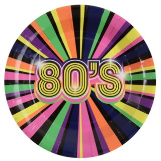 10 assiettes années 80