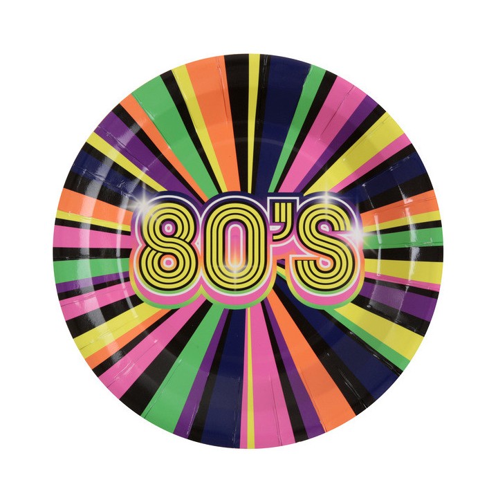 10 assiettes années 80