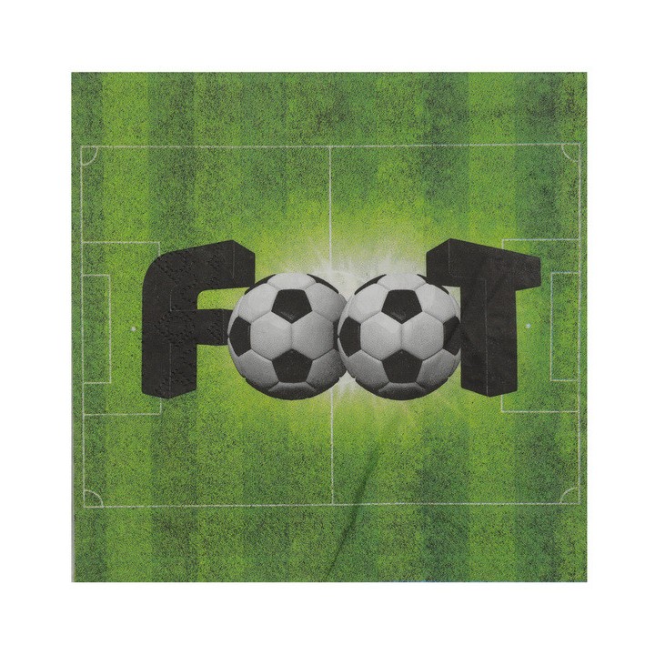 20 serviettes foot