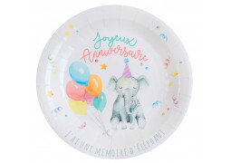 10 assiettes anniversaire zoo party