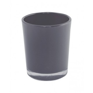 Bougeoir brillant gris