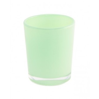 Bougeoir brillant vert pastel