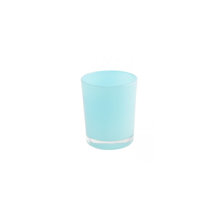 Bougeoir brillant bleu pastel
