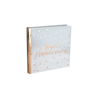 Livre d'or Joyeux anniversaire rose gold