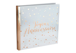 Livre d'or Joyeux anniversaire rose gold