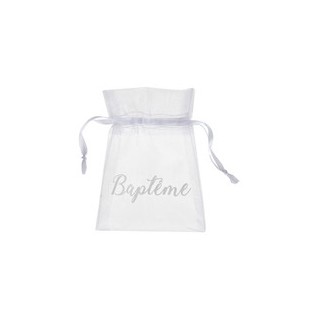 Sac organdi baptême