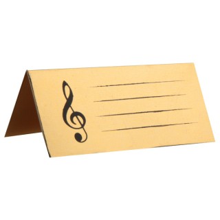 10 marque-place disque d'or