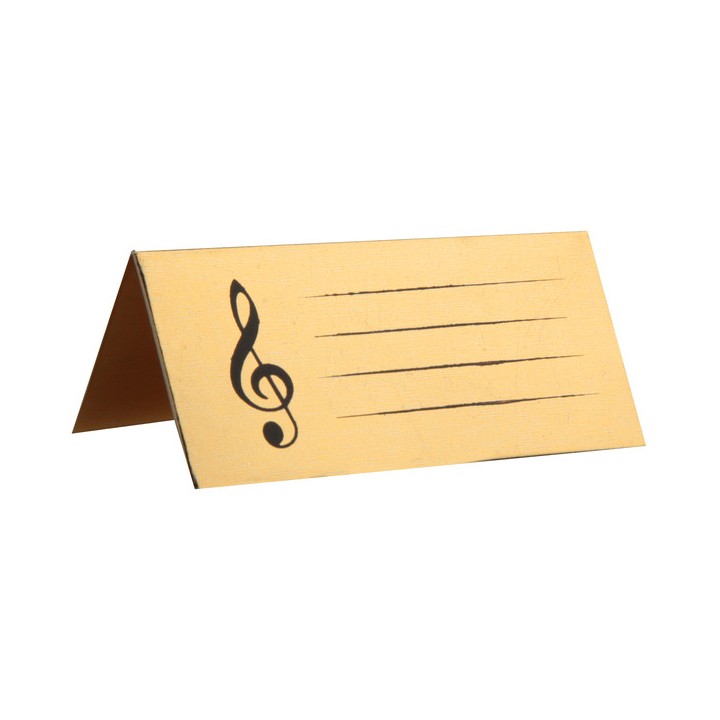 10 marque-place disque d'or