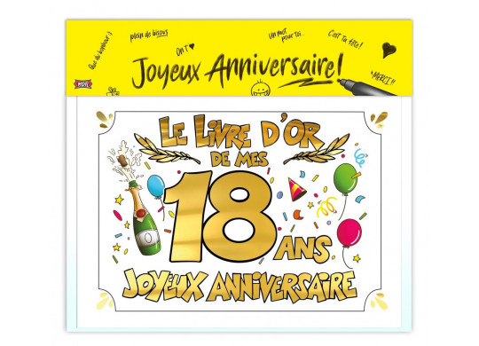 Livre d'or 18 ans