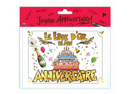 Livre d'or joyeux anniversaire