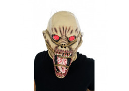 Masque adulte latex zombie yeux lumineux