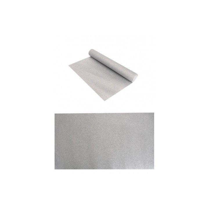 Chemin de table pailleté argent prémium