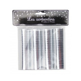4 serpentins argent