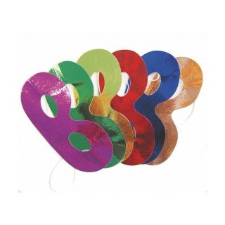 100 loups carton métallisées