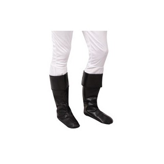 Cache botte simili cuir noir