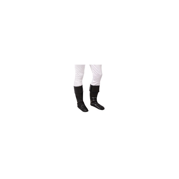 Cache botte simili cuir noir
