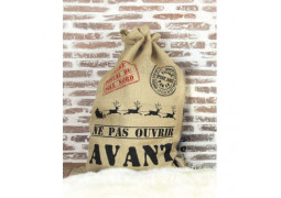 Sac à jouets jute Ne pas ouvrir avant