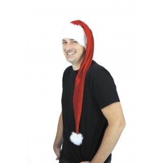 Bonnet de Noël velours extra long