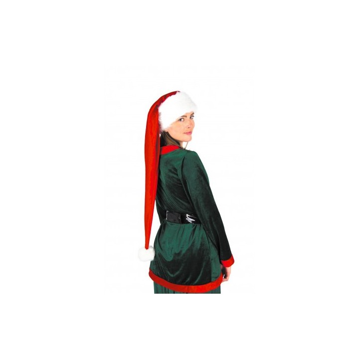 Bonnet de Noël velours extra long