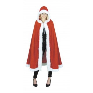 Cape de Père Noël velours rouge